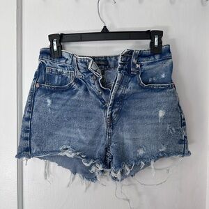 Wild Fable Blue Distressed Jean Shorts